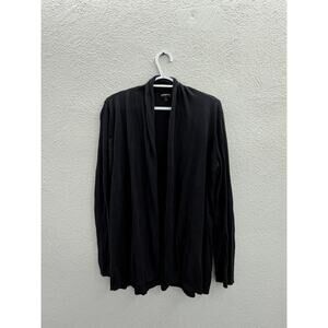 Express Womens Sweater Cardigian Size XL Black Long Sleeve Open Front